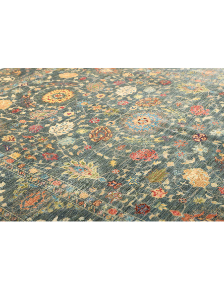 Rug Shahi Fine Pakistan 262x360 Petrol Blue Gol