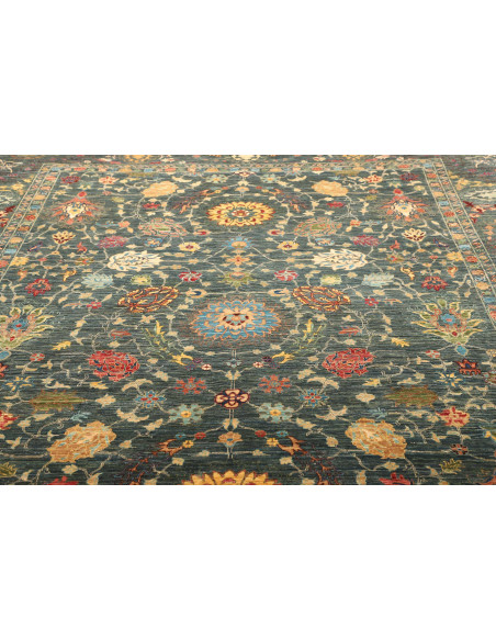 Rug Shahi Fine Pakistan 262x360 Petrol Blue Gol