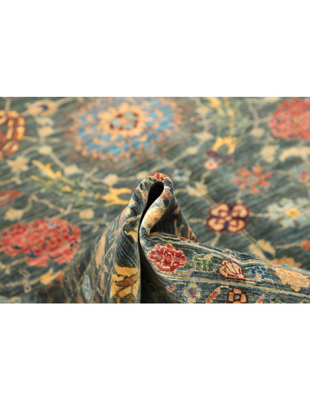 Rug Shahi Fine Pakistan 262x360 Petrol Blue Gol