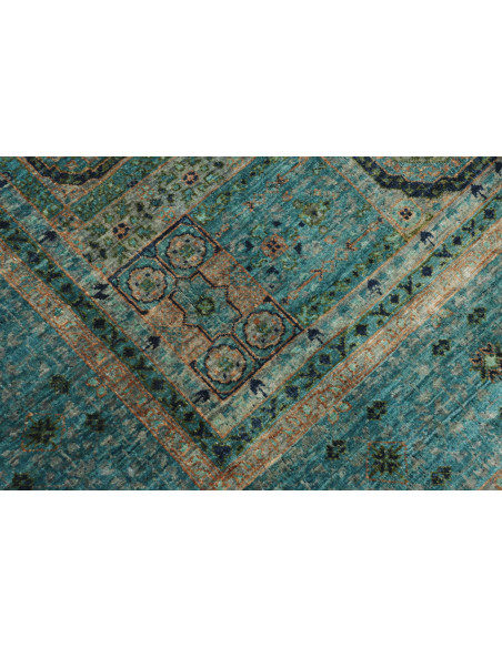 Rug Mamlouk Pakistan 146x202 Turquoise Beige