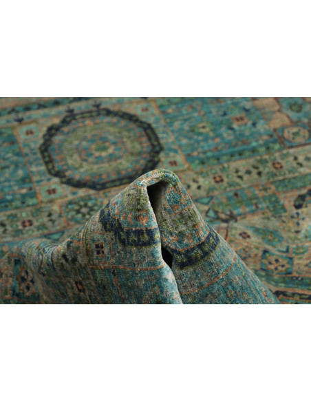 Rug Mamlouk Pakistan 146x202 Turquoise Beige