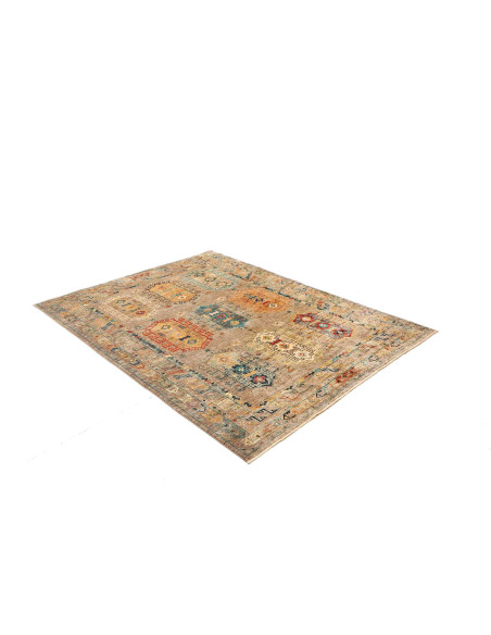 Rug Tribal Pakistan 148x200 Grey-brown Turquois