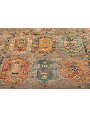 Tappeto Tribal Pakistan 148x200 Grigio-marrone
