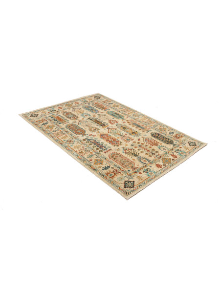 Tribal 126x189 Cm Tribal, Pakistan, Lana Cardata A Mano,