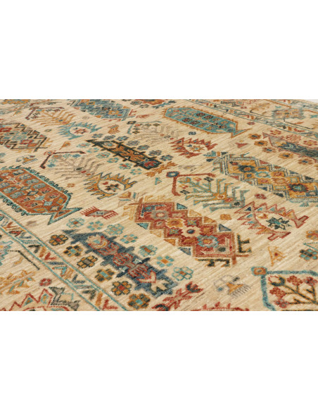 Tribal 126x189 Cm Tribal, Pakistan, Lana Cardata A Mano,