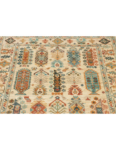 Tribal 126x189 Cm Tribal, Pakistan, Lana Cardata A Mano,