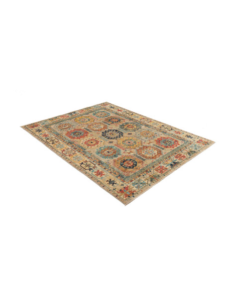 Tappeto Tribal Pakistan 147x197 Beige Di Verde