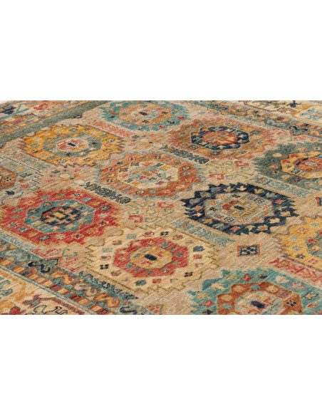 Tappeto Tribal Pakistan 147x197 Beige Di Verde