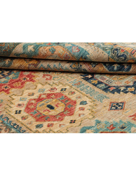 Tappeto Tribal Pakistan 147x197 Beige Di Verde