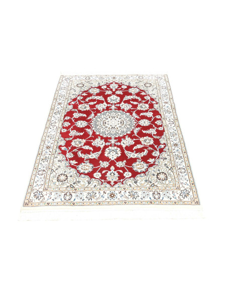 Nain 9la 101x151 Cm Nain 9la, Persia, Lana Cardata A Mano E