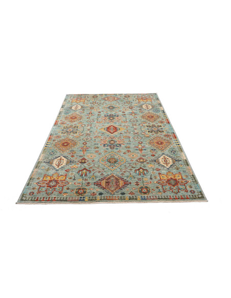 Rug Tribal Pakistan 147x206 Aquamarine Blue Ter