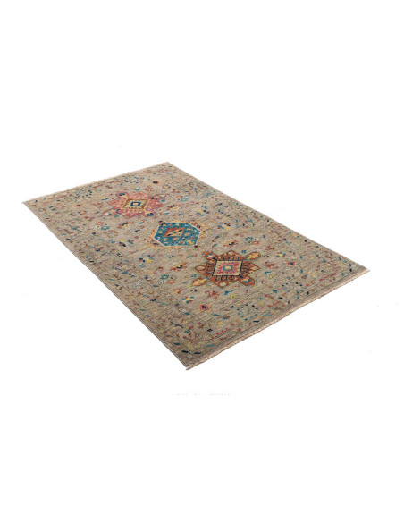 Rug Tribal Pakistan 95x152 Beige Cerise Pink