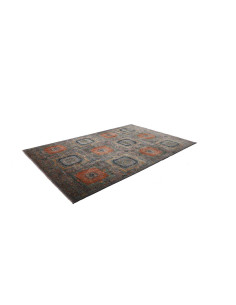 Rug Mamlouk Pakistan 202x302 Slate Blue Burnt O 2