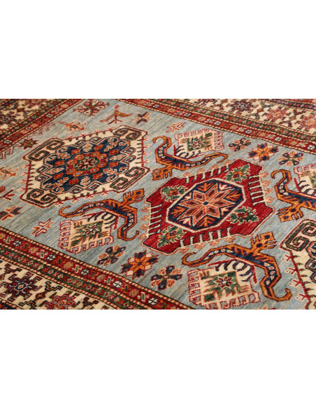 Kazak Fine 125x181 Cm Kazak Fine, Pakistan, Hand-carded Wool