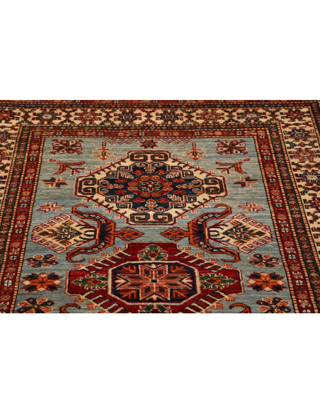 Kazak Fine 125x181 Cm Kazak Fine, Pakistan, Hand-carded Wool