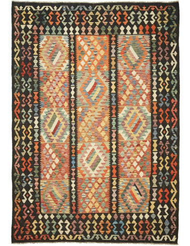 Kilim 203x297 Cm Kilim Afghanistan Hand-carded Wool