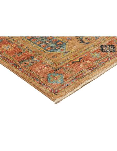 Tappeto Tribal Pakistan 80x260 Ocra Dorato Terr