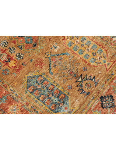Tappeto Tribal Pakistan 80x260 Ocra Dorato Terr