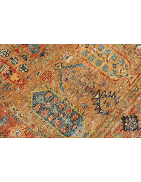 Tappeto Tribal Pakistan 80x260 Ocra Dorato Terr