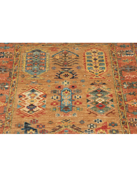 Tappeto Tribal Pakistan 80x260 Ocra Dorato Terr
