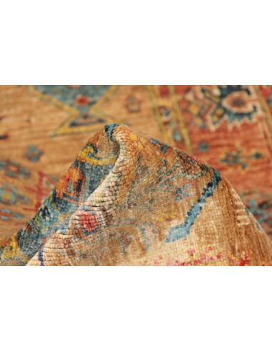 Tappeto Tribal Pakistan 80x260 Ocra Dorato Terr