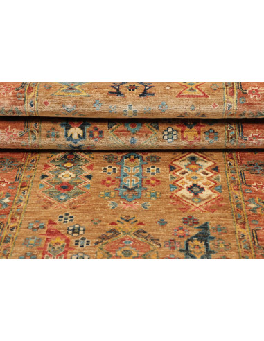 Tappeto Tribal Pakistan 80x260 Ocra Dorato Terr