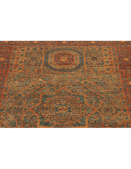 Tappeto Mamlouk Pakistan 100x158 Ruggine Oro