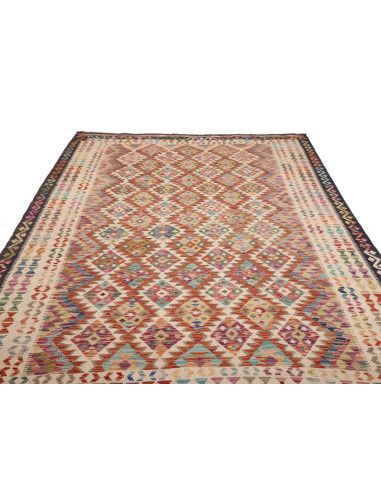 Kilim 198x294 Cm Kilim, Afghanistan, Lana Cardata A Mano
