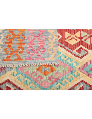 Kilim 154x190 Cm Kilim, Afghanistan, Hand-carded Wool (warp: