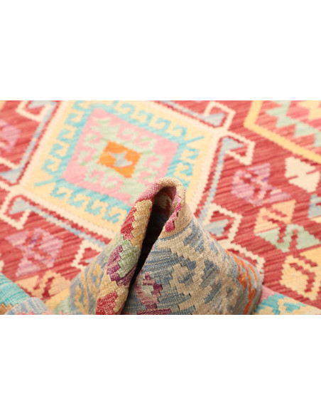 Kilim 154x190 Cm Kilim, Afghanistan, Lana Cardata A Mano