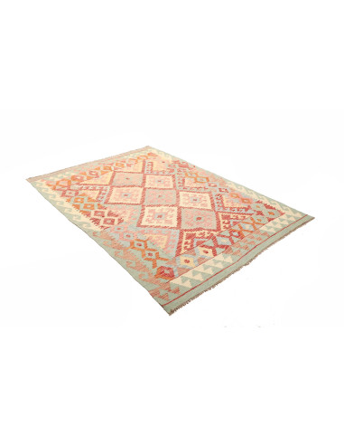 Rug Kilim Afghanistan 147x201 Light Mint Green