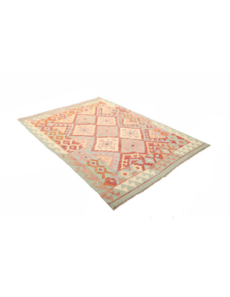 Rug Kilim Afghanistan 147x201 Light Mint Green