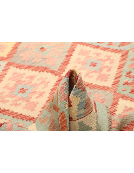 Rug Kilim Afghanistan 147x201 Light Mint Green