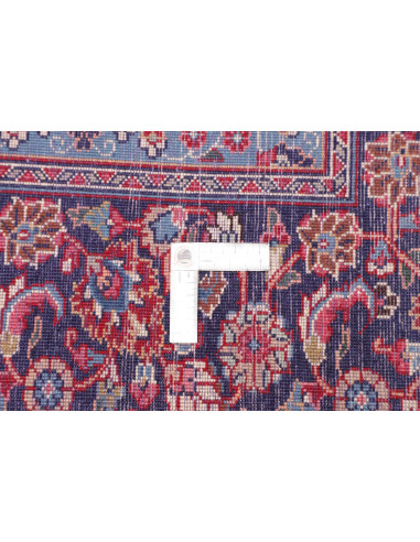 Rug Sabzevar Persia sky blue white 245x340