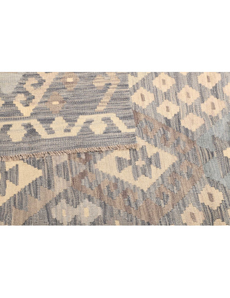 Kilim 152x200 Cm Kilim Afghano, Lana Cardata A Mano (ordito:
