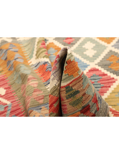 Tappeto Kilim Afghanistan 153x194 Multicolore
