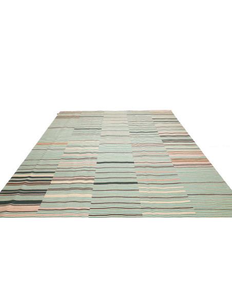 Tappeto Kilim Persia bianco verde 252x305