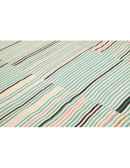 Tappeto Kilim Persia bianco verde 252x305