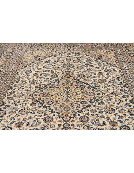 Kashan 246x350 Cm Kashan, Persia, Hand-carded Wool (cotton