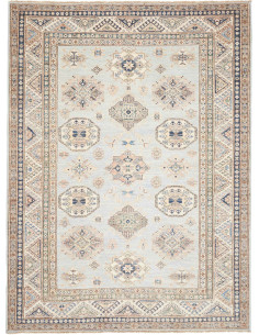 Tappeto Kazak Fine Pakistan bianco azzurro 178x238