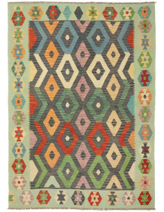 Kilim 170x244 Cm Kilim Afghanistan, Lana Cardata A Mano