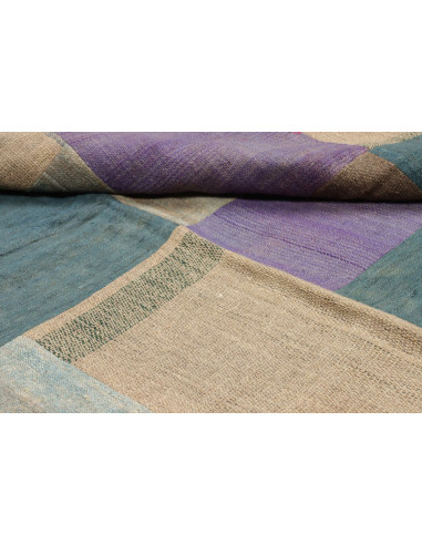 Tappeto Patch Persia azzurro marrone 170x237