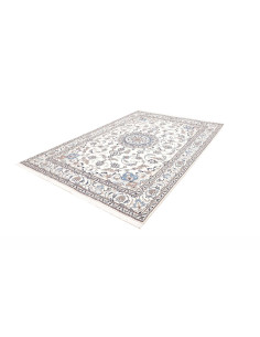 Tappeto Nain Kashmar Persia bianco grigio 200x292 2