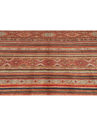 Rug Samarkand Pakistan 250x344 Red Blue