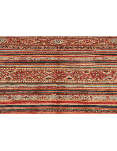 Rug Samarkand Pakistan 250x344 Red Blue