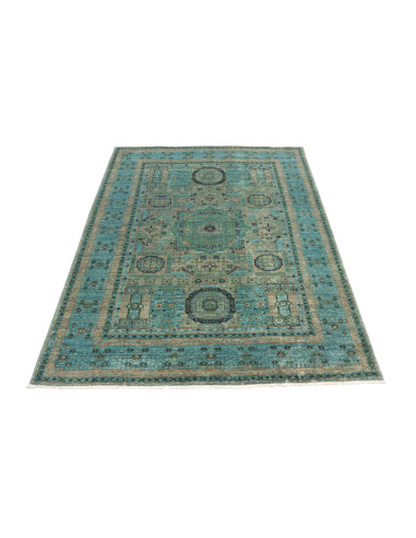 Rug Mamlouk Pakistan 125x181 Teal Turquoise