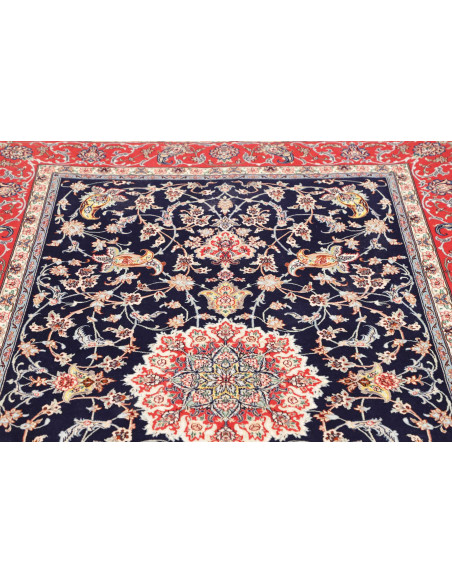 Rug Isfahan Persia grey brown 157x232