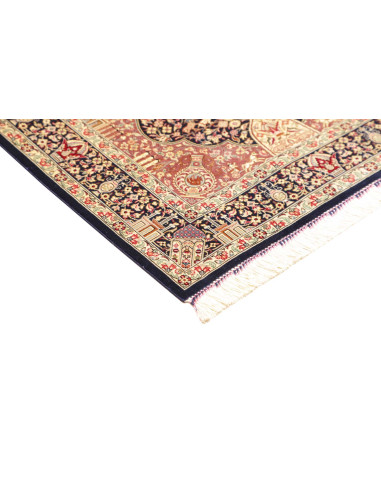 Rug Ghom silk Persia yellow maroon 81x121