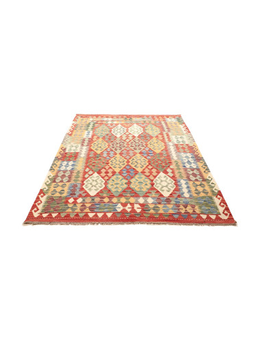 Kilim 150x195 Cm Kilim Afghanistan, Hand-carded Wool (cotton