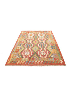 Kilim 145x194 Cm Afghan Kilim Made Of Hand-carded Wool. 2
